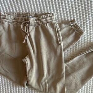 TNA Tan Sweatpants Elastic Waistband Relaxed Fit